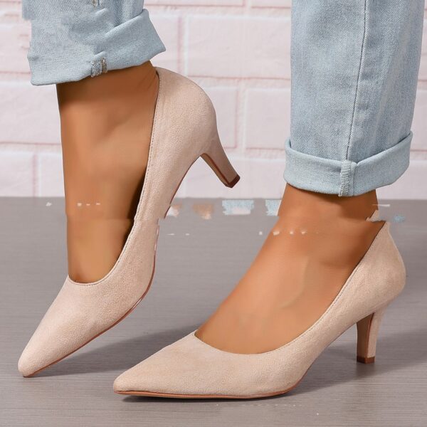Fashion Ladies Stiletto Heel Slip-on Fashion Shoes - Image 4