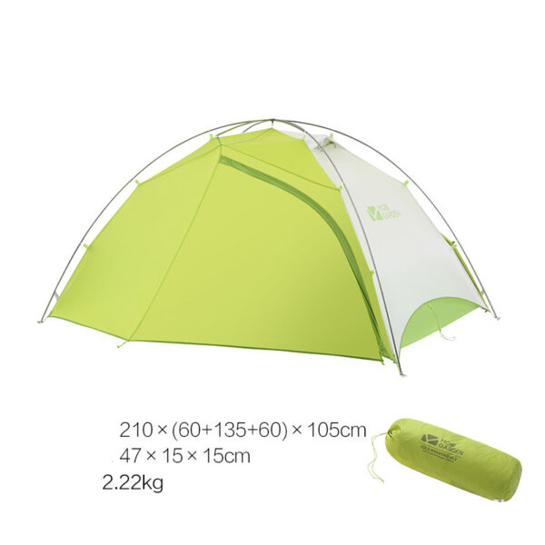 Mountaineering Camping Windproof And Rainproof Aluminum Alloy Three Season Double Deck Camping Tent - Image 6