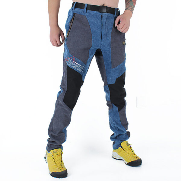Winter Waterproof Outdoor Slim Hiking Fleece Pants For Men - Image 4