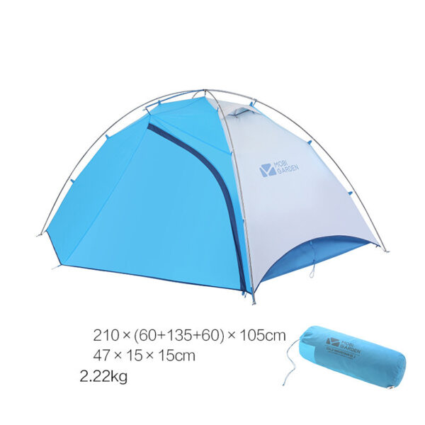 Mountaineering Camping Windproof And Rainproof Aluminum Alloy Three Season Double Deck Camping Tent - Image 8