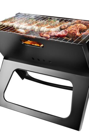 1Pc Portable BBQ Barbecue Grill Foldable Charcoal Grill Camping Garden Outdoor Travel