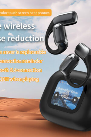 A16 Color Screen OWS Plug-in Card Multi-language Simultaneous Interpretation Wireless Bluetooth Translation Headphones
