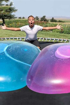 Water Injection Bubble Ball Bouncy Ball TPR Blowing Balloon Big Light Mouth Blowing Round Ball