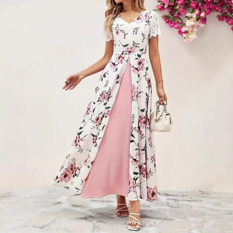 Elegant Long Sleeveless Dress With A Slit 1 Elegant Long Sleeveless Dress With A Slit
