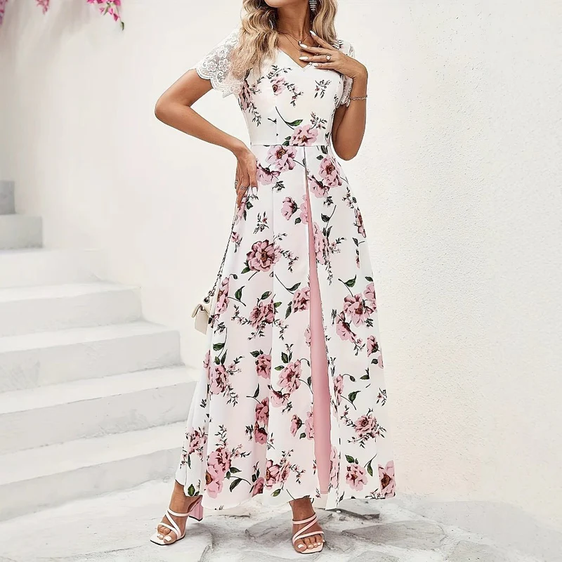 Elegant Long Sleeveless Dress With A Slit 4 Elegant Long Sleeveless Dress With A Slit - Image 4