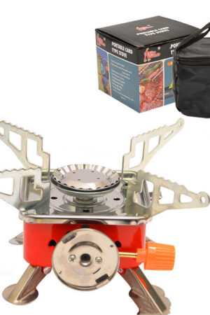 Outdoor Mini Small Square Stove Gas Stove Portable Folding Cassette Stove Camping Stove Picnic Cooker