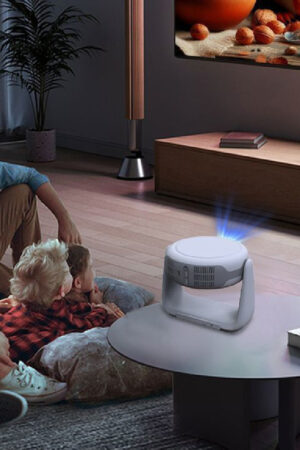 Intelligent Voice Projector HD  Home Day Direct Wall Automatic Wifi Smart Projector