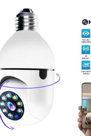 360 Degree Light Bulb Camera Wi-Fi IR Night Smart Home Wireless Security E27 Audio Baby Monitor Auto Tracking Home Security Camera