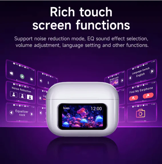 Hoco - Touch Screen BT Earbud (EW72) 3 Hoco - Touch Screen BT Earbud (EW72) - Image 3